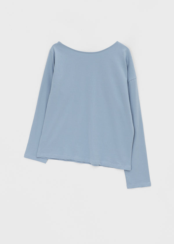 Eta One-shoulder Numbering Long-sleeved T-shirt