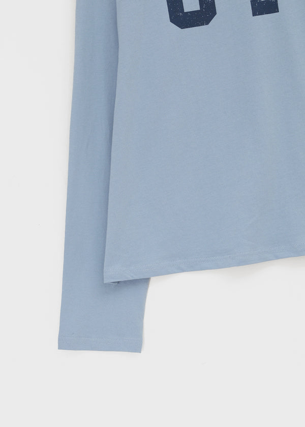 Eta One-shoulder Numbering Long-sleeved T-shirt