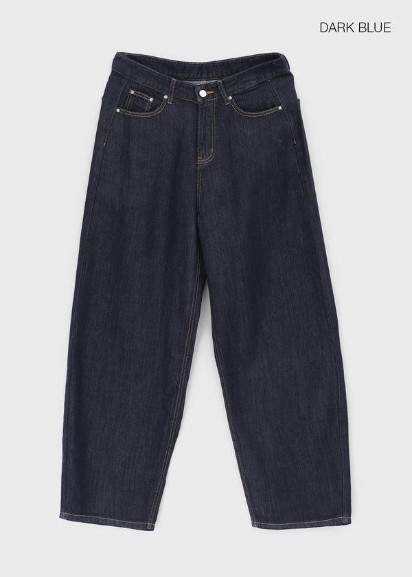 Okiwa Non-fade Bijo Wide Denim Pants