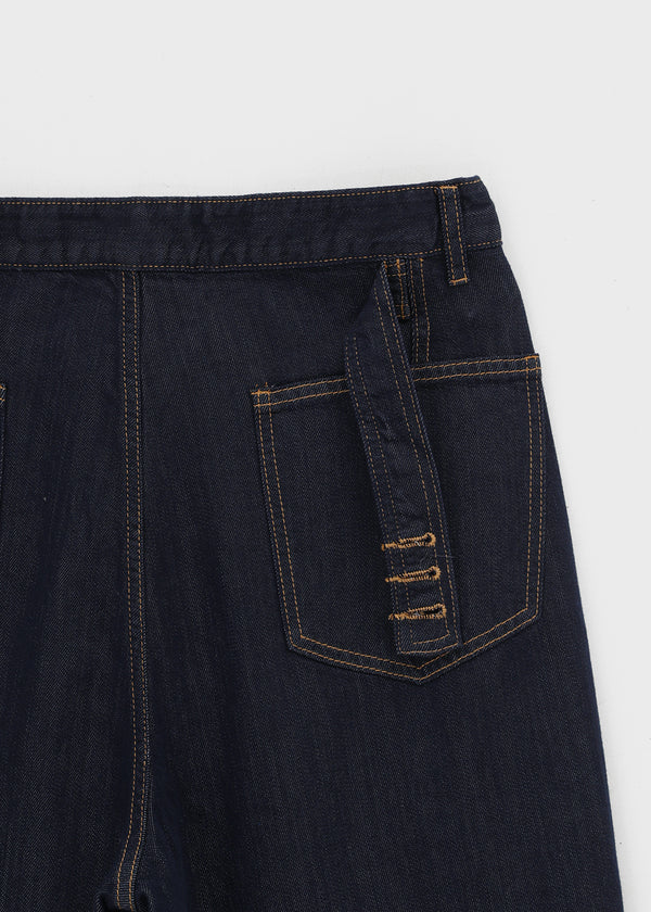 Okiwa Non-fade Bijo Wide Denim Pants
