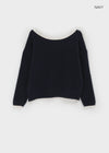 Roedi Color Block Off-shoulder Knit