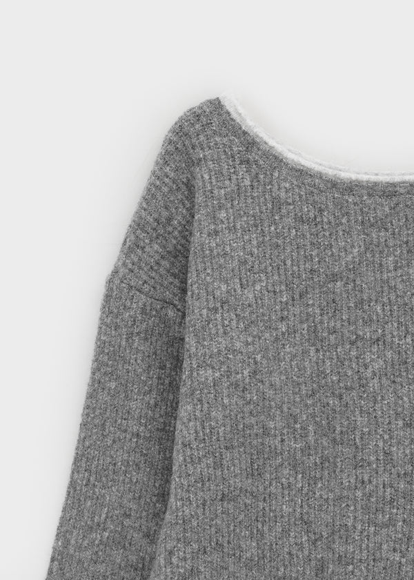 Roedi Color Block Off-shoulder Knit