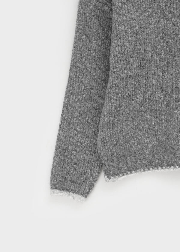 Roedi Color Block Off-shoulder Knit