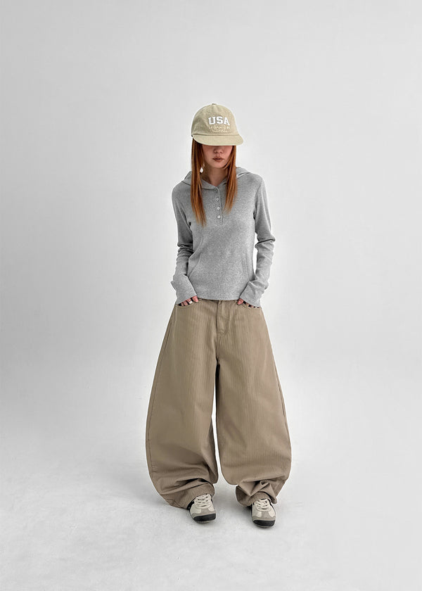 Setet Pocket Hooded Long Sleeve T-shirt