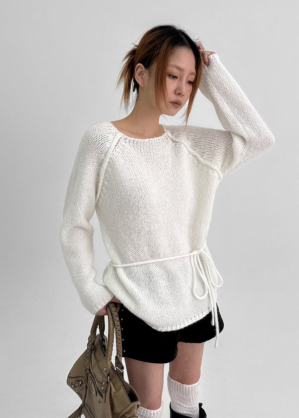 Haongde Boatneck Strap Knit