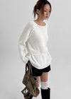 Haongde Boatneck Strap Knit