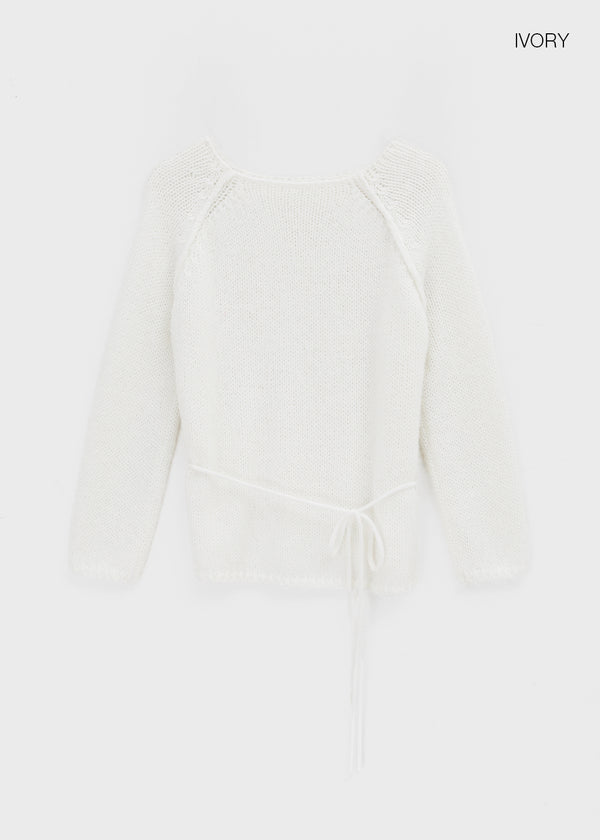 Haongde Boatneck Strap Knit