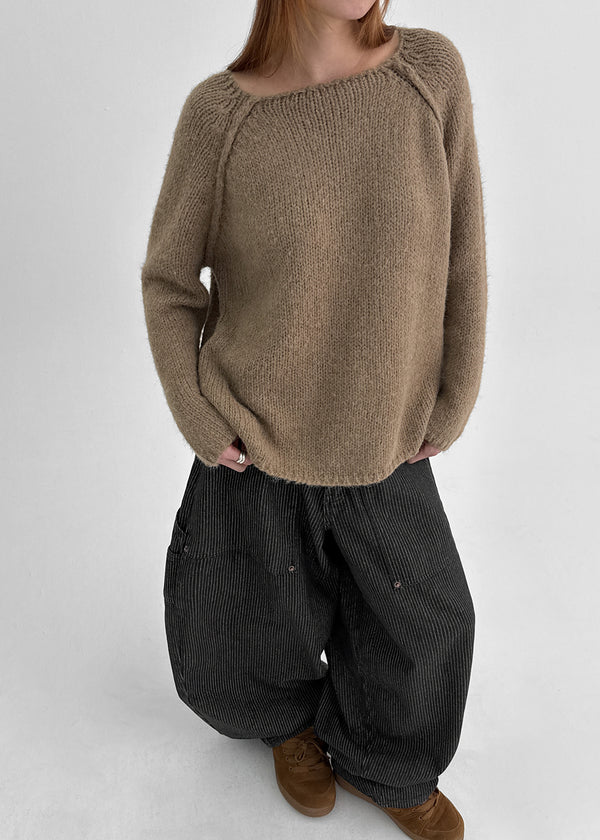 Haongde Boatneck Strap Knit