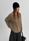 Haongde Boatneck Strap Knit