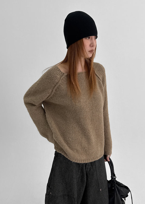 Haongde Boatneck Strap Knit