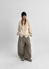 Teakong Two-way Knit Hooded Zip-up