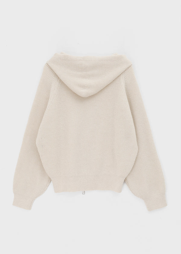 Teakong Two-way Knit Hooded Zip-up
