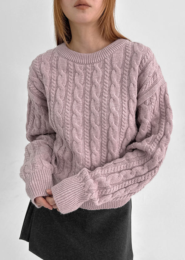 Relet Cable Round Knit