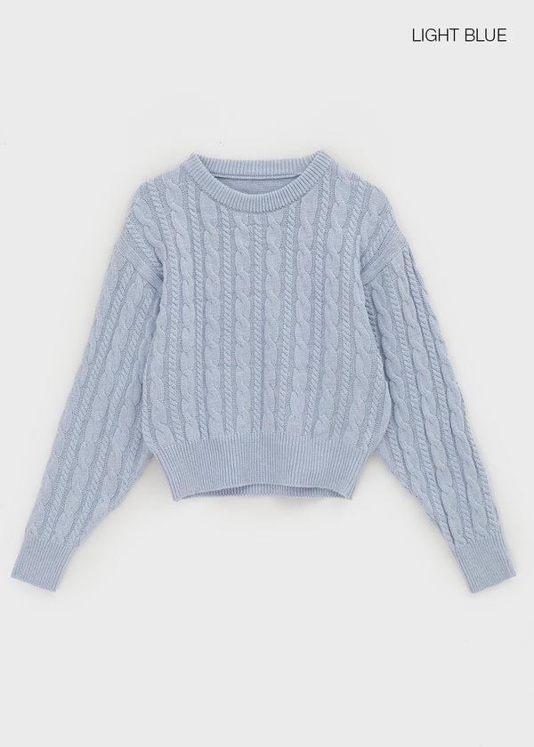 Relet Cable Round Knit