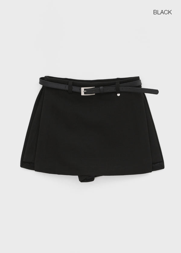 Magaro Wool Skirt Pants (belt Set)