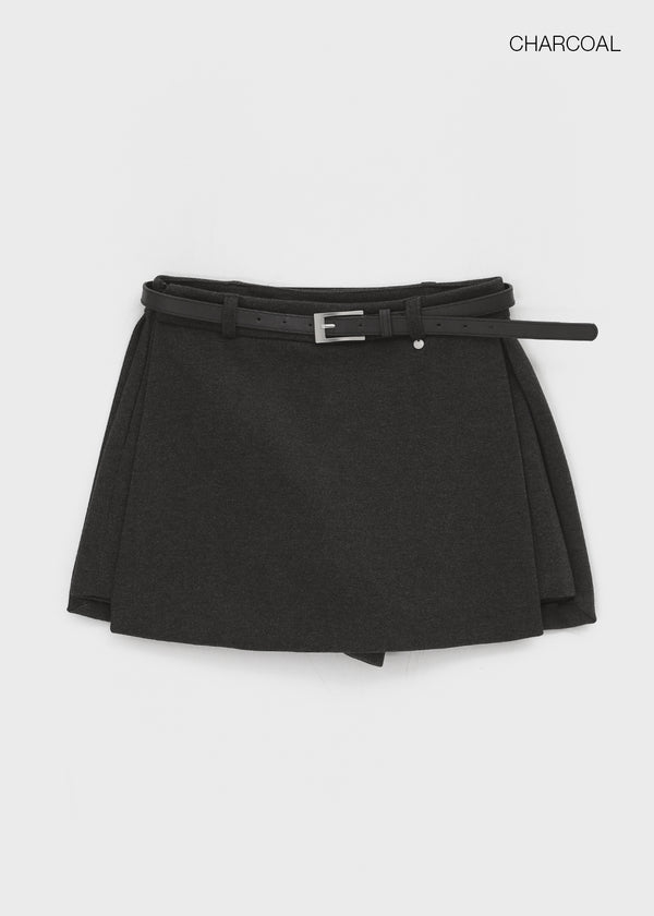 Magaro Wool Skirt Pants (belt Set)