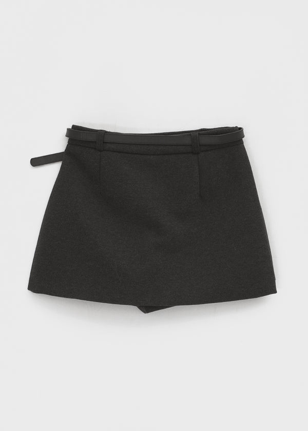 Magaro Wool Skirt Pants (belt Set)