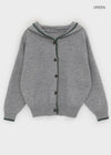 Tiya Two-tone Hooded Knit Cardigan