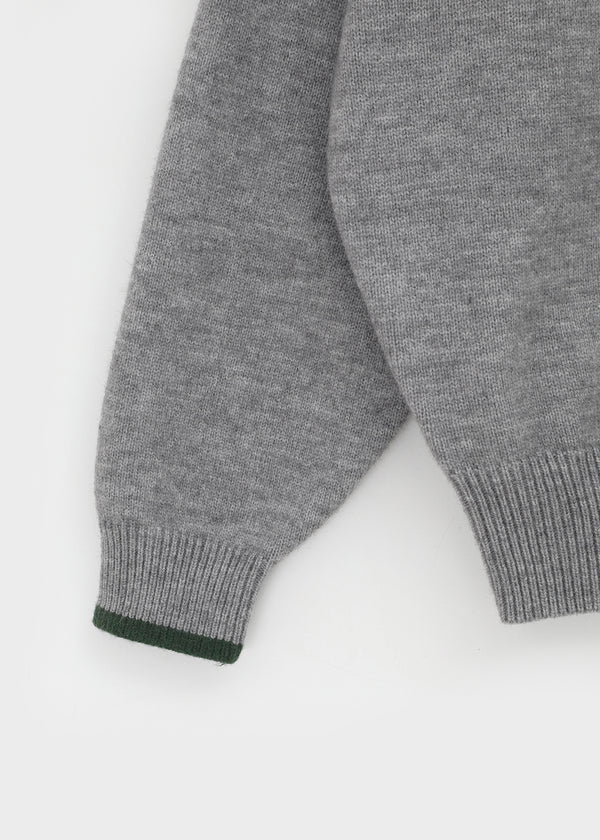 Tiya Two-tone Hooded Knit Cardigan