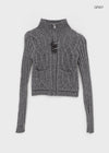 Hendem Duffle Cable Knit Zip-up