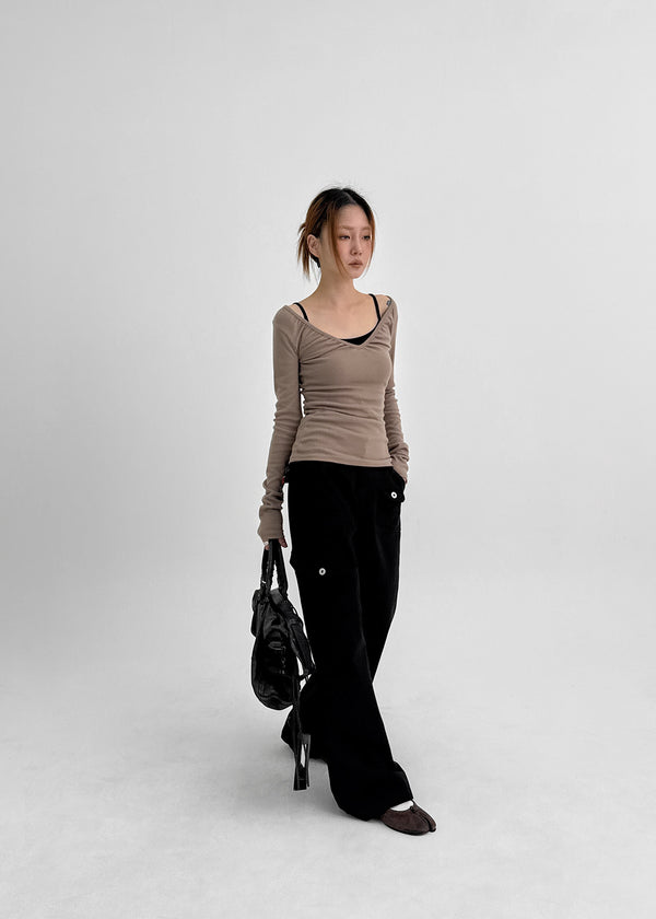 Tatum Pocket Bootcut Cotton Pants