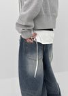 Hatoro Studded Bijo Wide Denim Pants