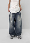 Hatoro Studded Bijo Wide Denim Pants