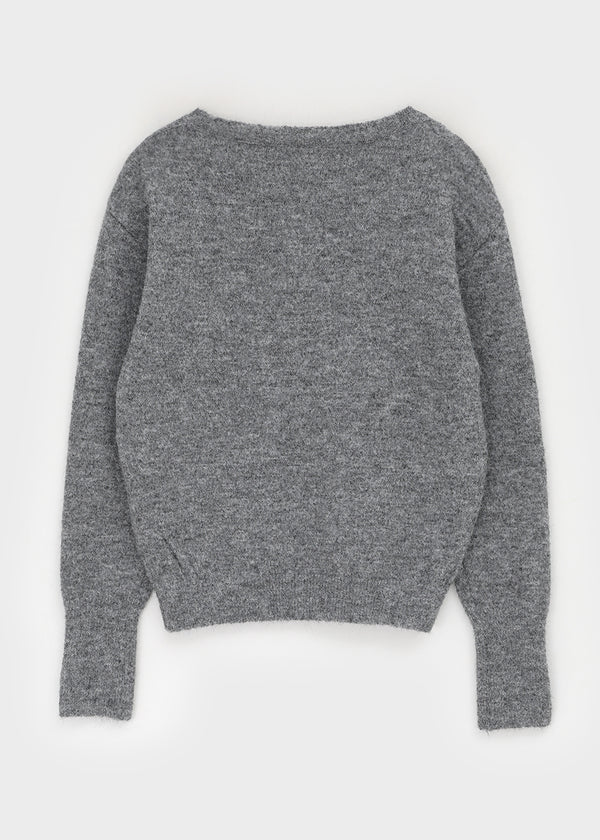 Rohendi V-neck Button Wool Knit