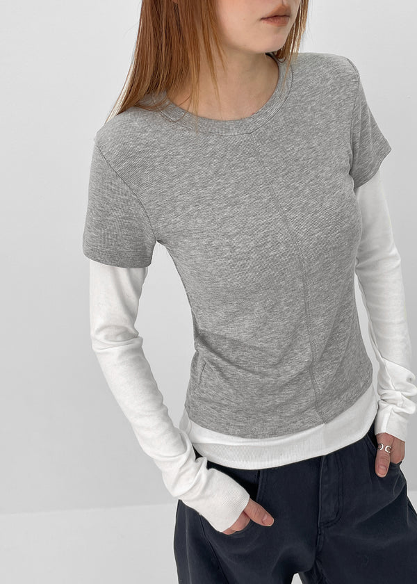 Teti Short-sleeved Layered Long-sleeved T-shirt