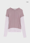 Teti Short-sleeved Layered Long-sleeved T-shirt