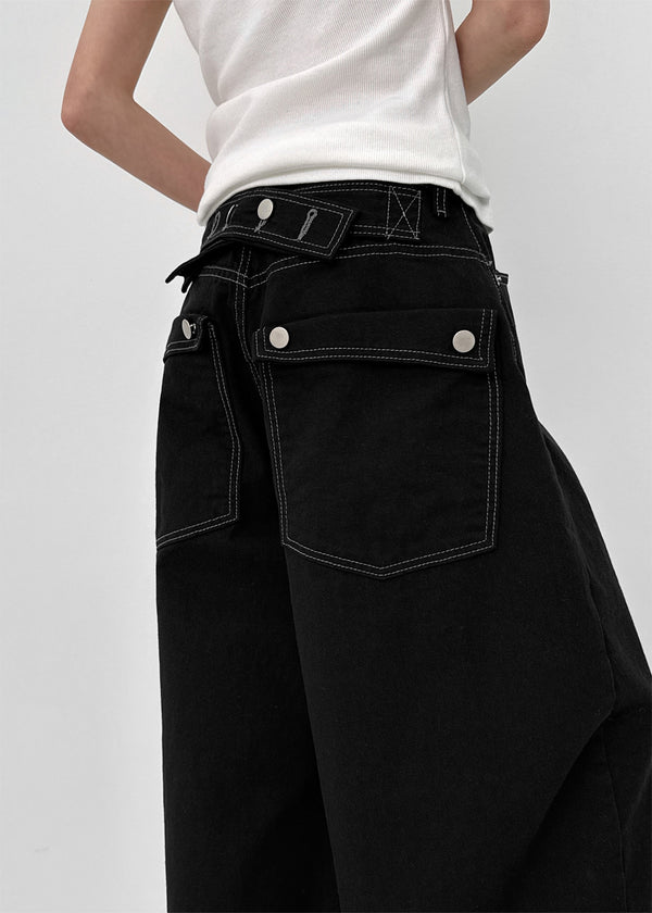 Louise Bijou Balloon Wide Cotton Pants