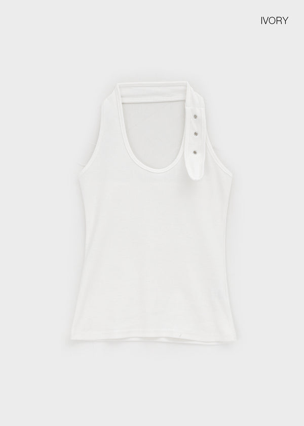 Roari Eyelet Halter Sleeveless