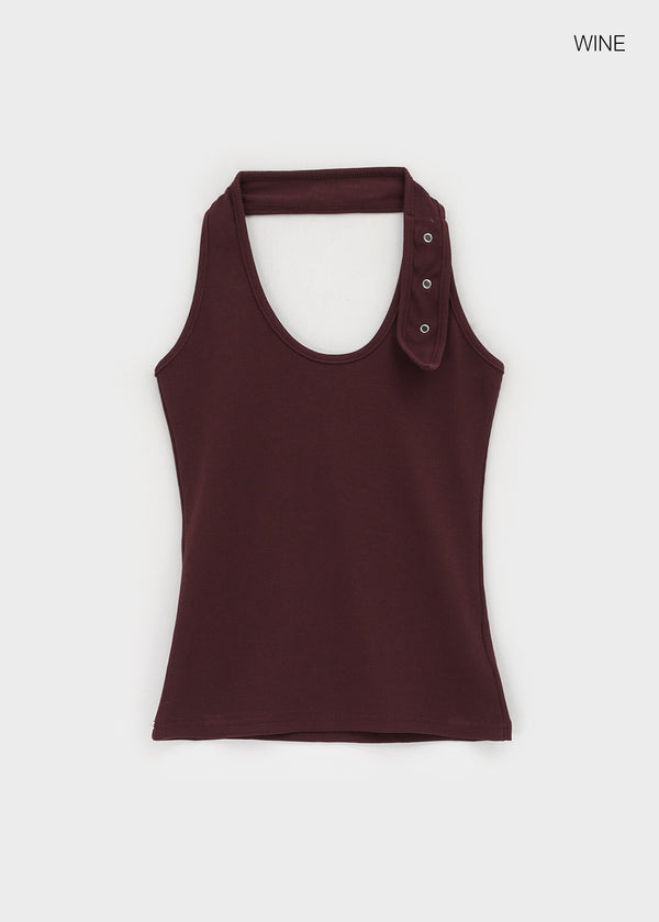 Roari Eyelet Halter Sleeveless