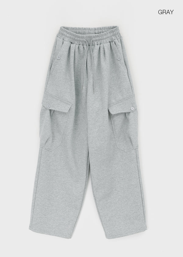 (UNISEX) Rotun Cargo Wide Banding Pants