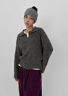 Yelper Wool Open Collar Knit