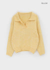 Yelper Wool Open Collar Knit