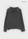 Yelper Wool Open Collar Knit