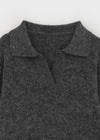 Yelper Wool Open Collar Knit