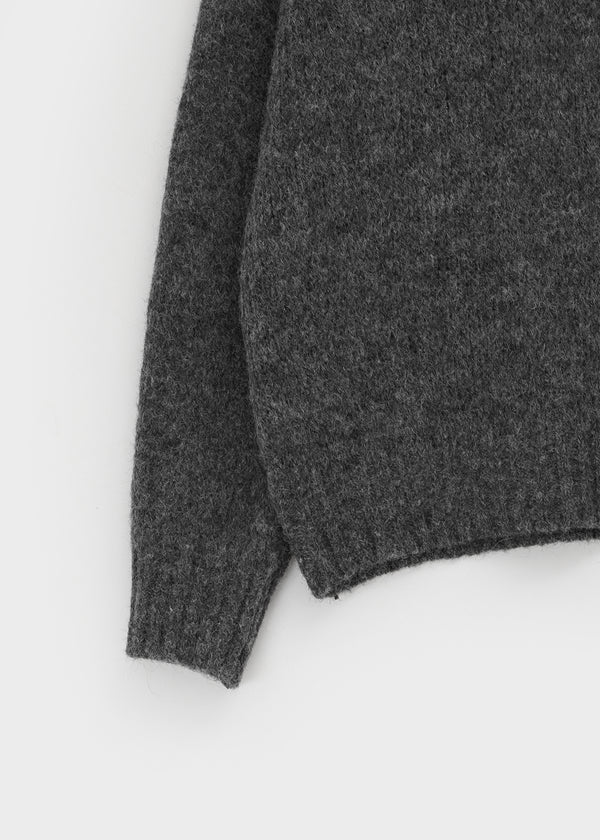 Yelper Wool Open Collar Knit