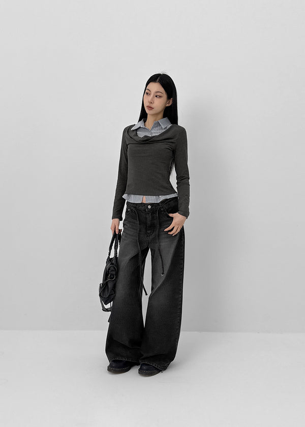 Shandle Drape Layered Shirt