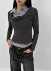 Shandle Drape Layered Shirt