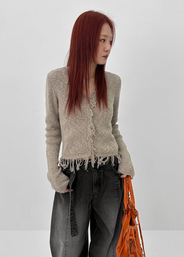 Le Tu V-neck Knit Cardigan