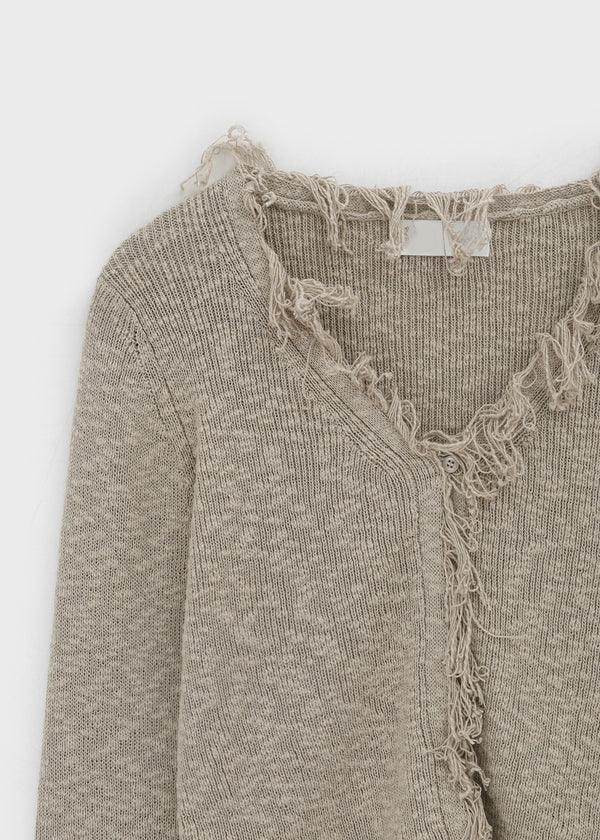 Le Tu V-neck Knit Cardigan