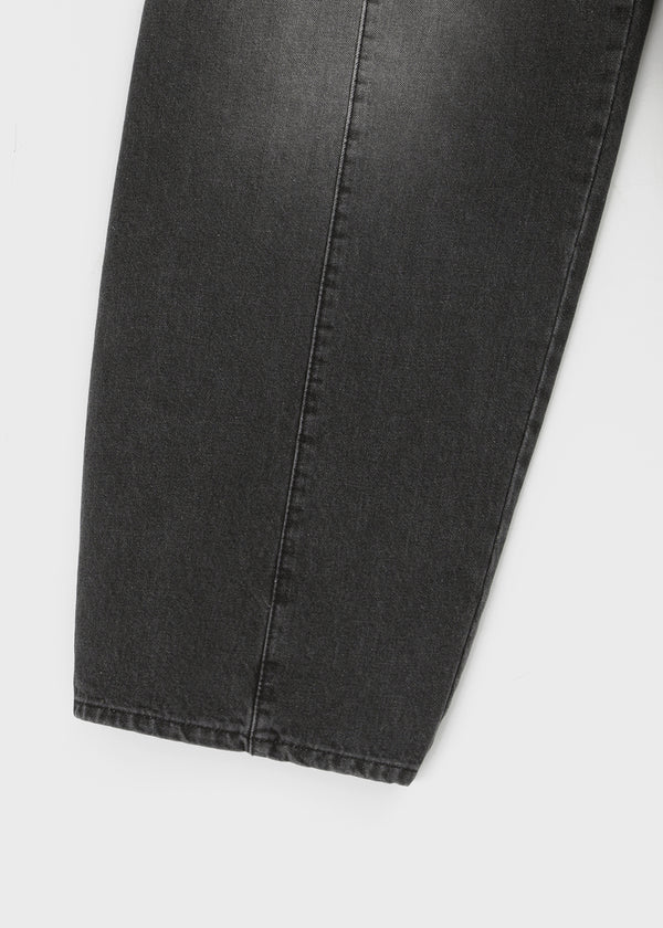 Funnuff Belt Balloon Wide Denim Pants