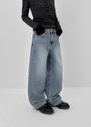 Shinrect Washed Straight Denim Pants