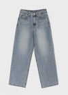 Shinrect Washed Straight Denim Pants