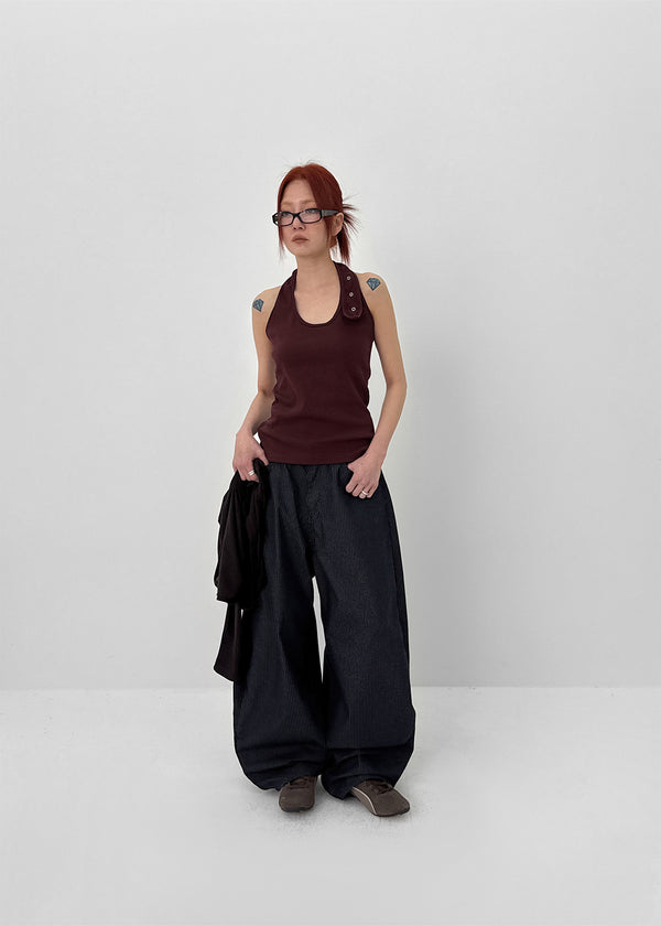 Roari Eyelet Halter Sleeveless