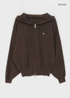 Hazel Two-way Knit Hooded Zip-up