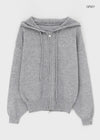 Hazel Two-way Knit Hooded Zip-up