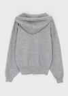 Hazel Two-way Knit Hooded Zip-up